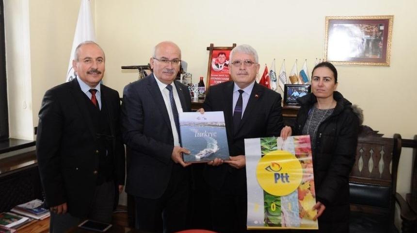 Ptt Başm&uuml;d&uuml;r&uuml; Ersoy, &Uuml;rg&uuml;p Belediye Başkanı Yıldız&rsquo;ı Ziyaret Etti