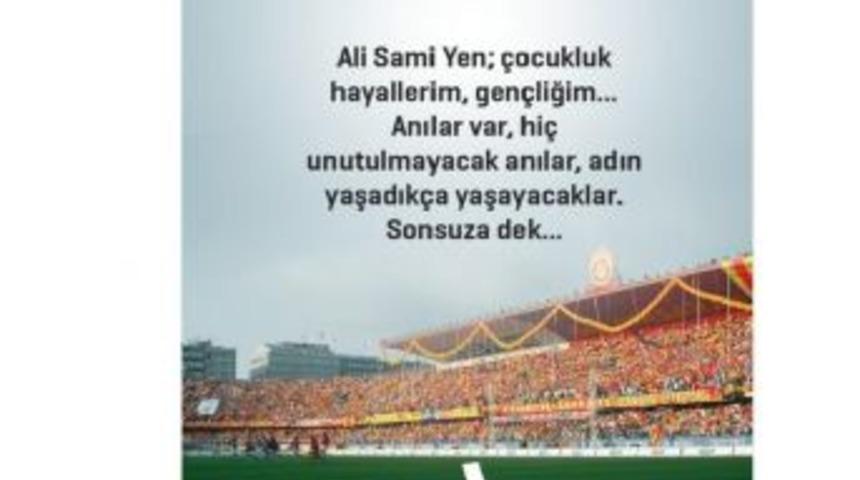 Arda Turan&rsquo;dan Ali Sami Yen Paylaşımı