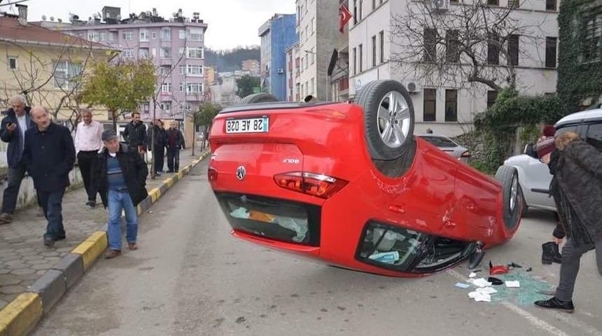 20 Kilometre Hızla Giderken Takla Attı