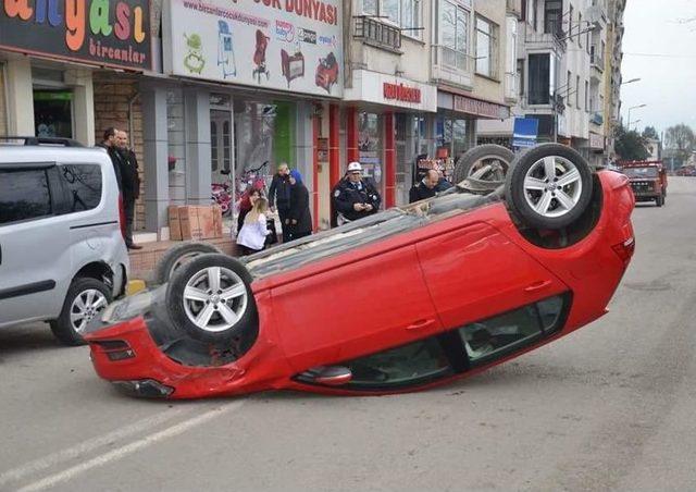 20 Kilometre Hızla Giderken Takla Attı