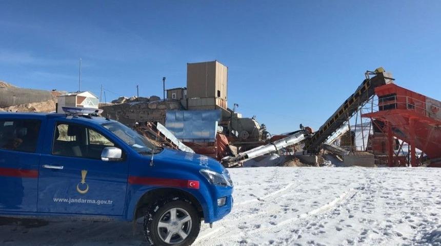 Jandarmadan Kum Ocaklarına Denetim