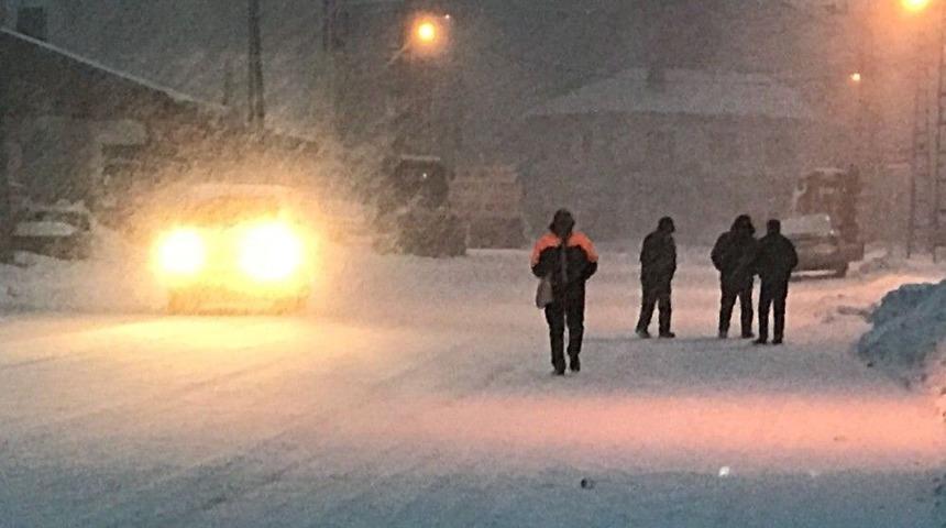 Kars&rsquo;ta Kar Yağışı