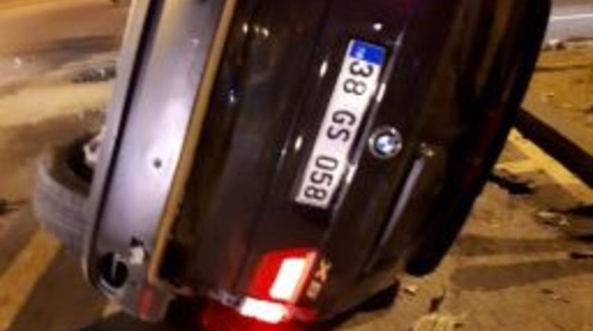 Kayseri&rsquo;de Trafik Kazası: 2 Yaralı