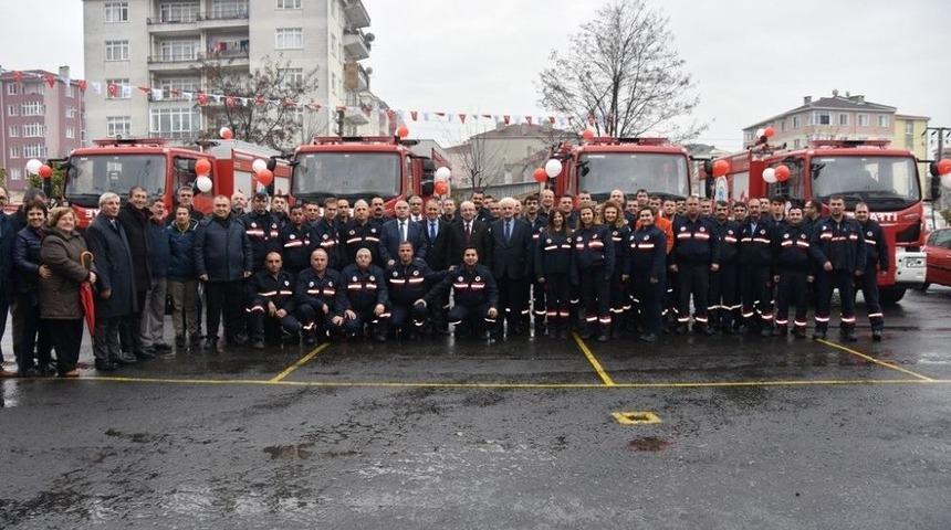 &Ccedil;orlu İtfaiyesine 6 Modern İtfaiye Aracı