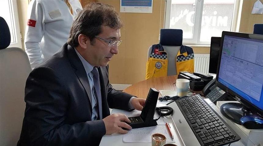 İl Sağlık M&uuml;d&uuml;r&uuml; Benli, Anons Yaparak 112 Personeline Teşekk&uuml;r Etti