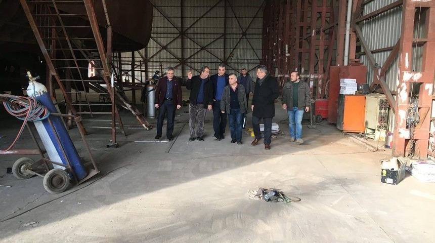 Kdz. Ereğli Tso Y&ouml;netimi Tersaneleri Ziyaret Etti