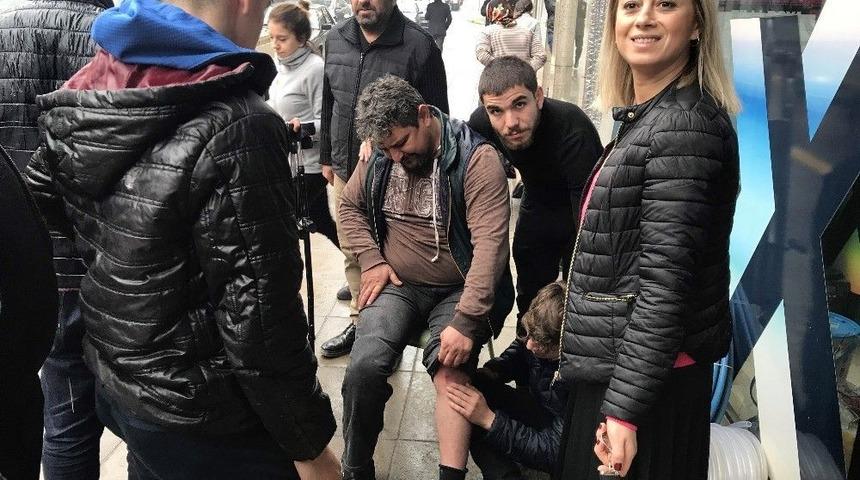 Motosikletten D&uuml;şen Engelli Yaralandı