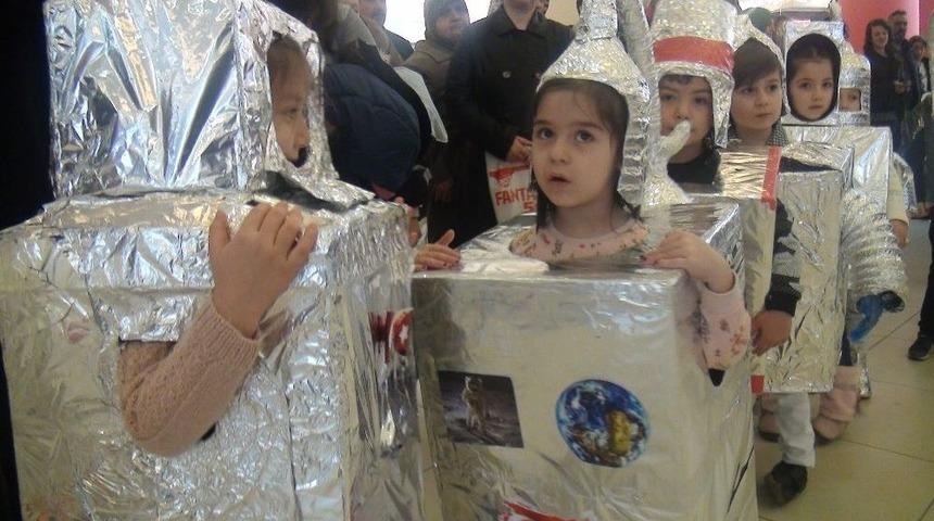 Anaokulu &Ouml;ğrencilerinden Bilim Sanat Sergisi