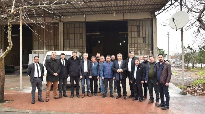 Başkan &Ccedil;er&ccedil;i Sanayi Esnafını Dinledi