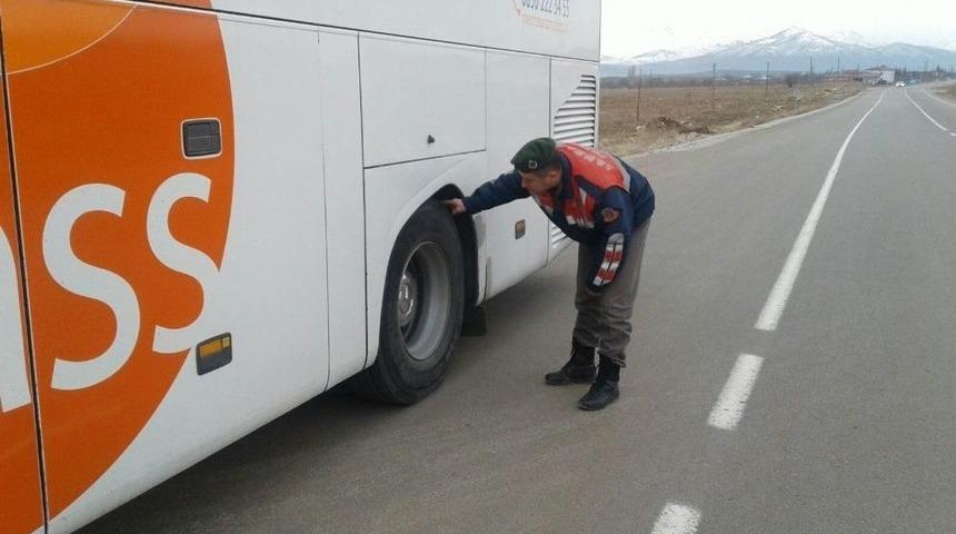 Afşin&rsquo;de Kış Lastiği Denetimi