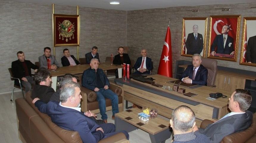 Başkan Uysal&rsquo;dan Mhp İl&ccedil;e Teşkilatına Nezaket Ziyareti