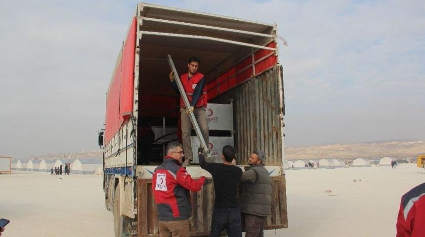 T&uuml;rk Kızılayı İdlib&rsquo;te Yeni &Ccedil;adır Kentler Kuruyor