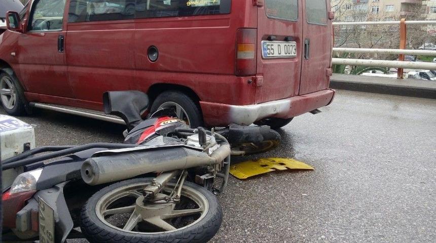 Samsun&rsquo;da Trafik Kazası: 1 Yaralı