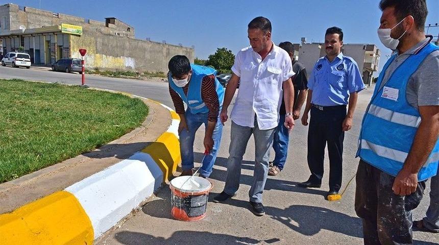 Ceylanpınar&rsquo;da Bord&uuml;r Taşları Rengarenk