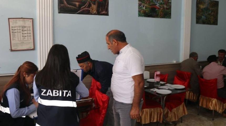 &Ouml;zalp&rsquo;ta Lokanta Ve D&ouml;nerciler Denetledi