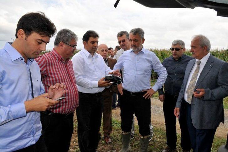 Rektör Bilgiç Traktörle Hasat Yaptı G2