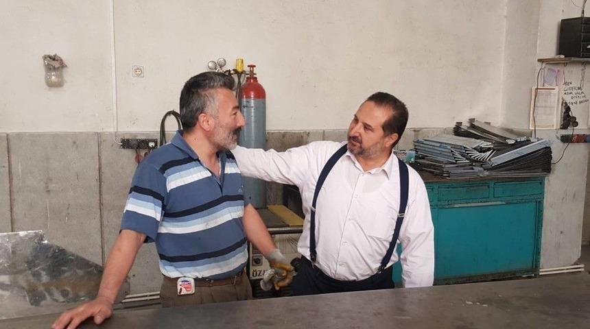 Milletvekili Özdemir’den Meram Esnafına Ziyaret