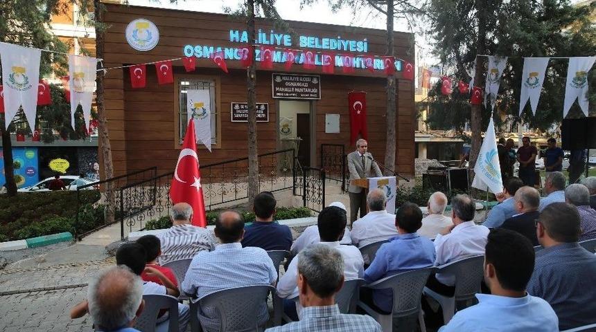 Haliliye&rsquo;de Yapımı Tamamlanan Muhtarevi Hizmete Sunuldu