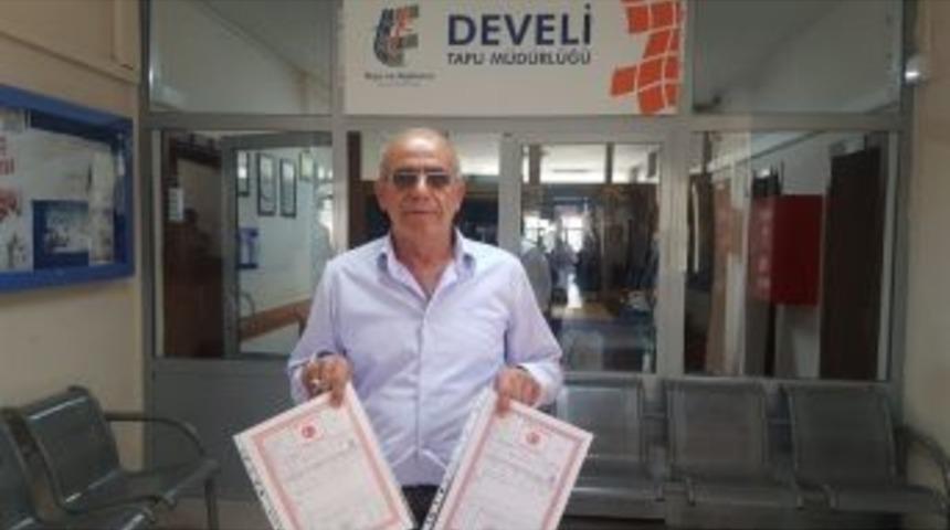 İmar Barışı&rsquo;nda Develi İl&ccedil;esinde İlk Tapu Alındı