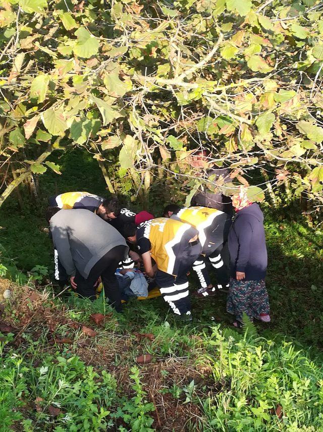 D&uuml;zce de trakt&ouml;r&uuml;n r&ouml;morku devrildi: 5 fındık iş&ccedil;isi yaralı 1