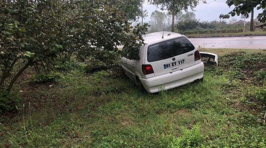 Otomobil Yoldan &Ccedil;ıktı 1 Kişi Yaralandı