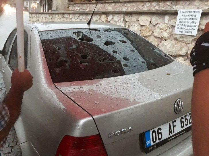 Kastamonu’da Etkili Olan Dolu Araçlara Zarar Verdi G3