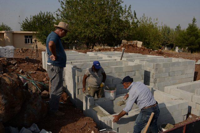 Diyarbakır da, defnedilmeye hazır iki katlı mezarlık 4
