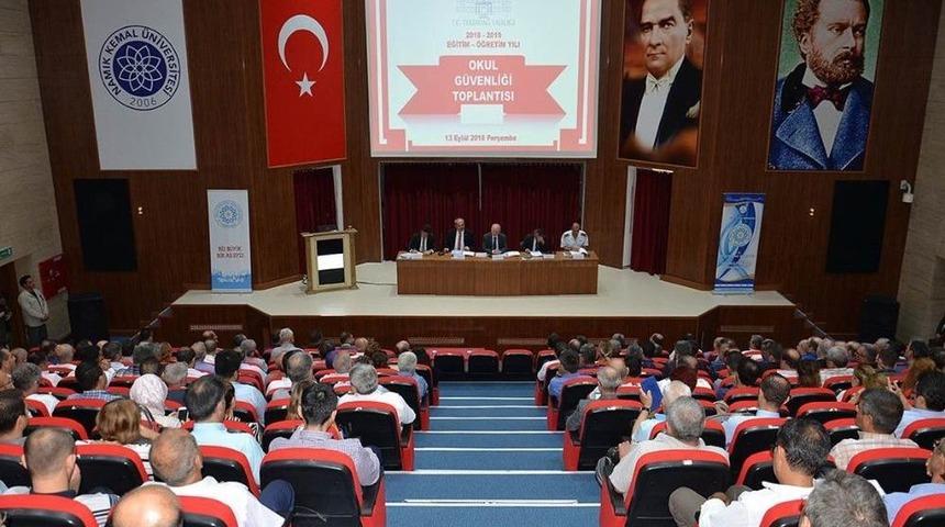 Tekirdağ&rsquo;da "okul G&uuml;venliği" Toplantısı Yapıldı