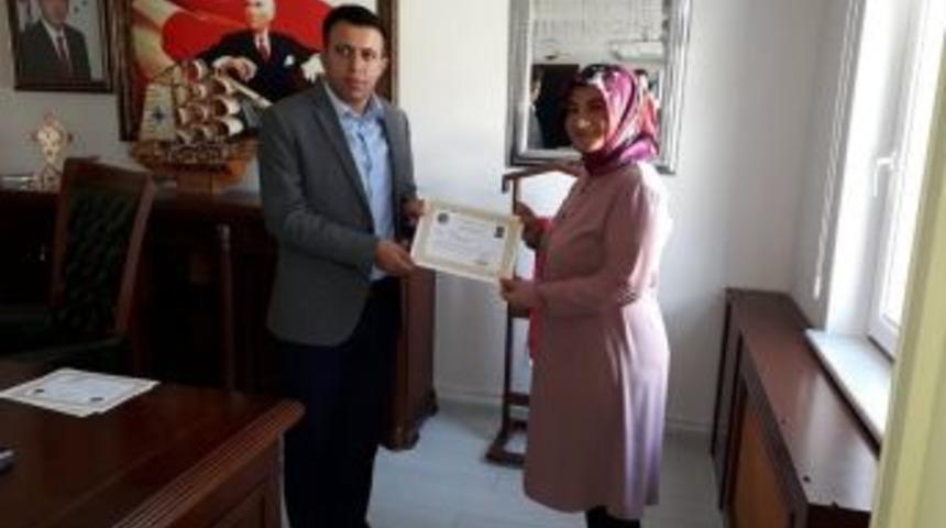 &Ouml;ğretmenlere Başarı Belgesi