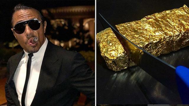 Çıtayı çok yükseltti! 24 ayar bifteği sosyal medyayı salladı