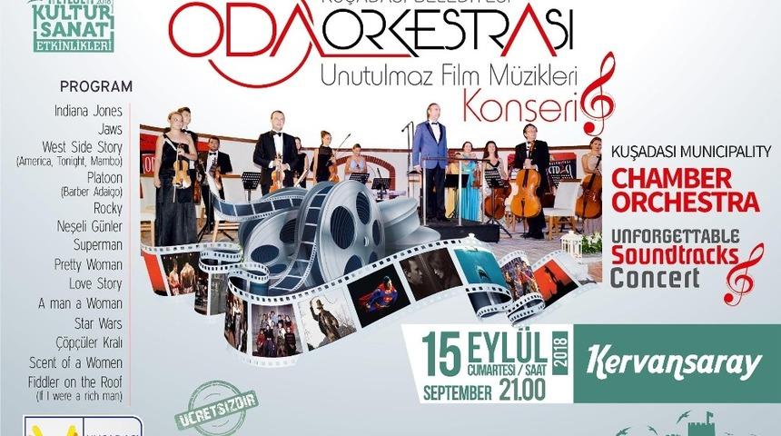 Unutulmaz film m&uuml;zikleri konseri Kervansaray&rsquo;da yapılacak