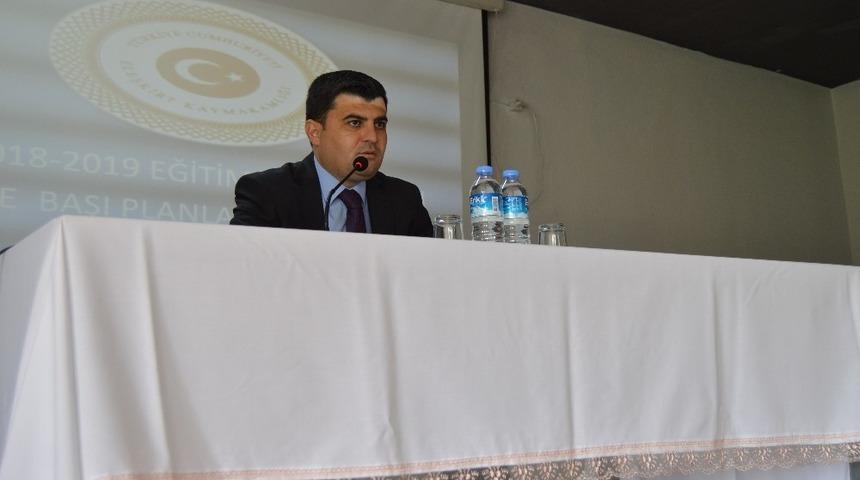 Kaymakam Sarı, Okul G&uuml;venliği Toplantısı yaptı