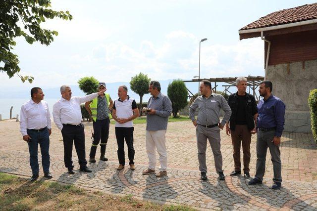 Başkan Baran, yapımı devam eden projeleri yerinde inceledi