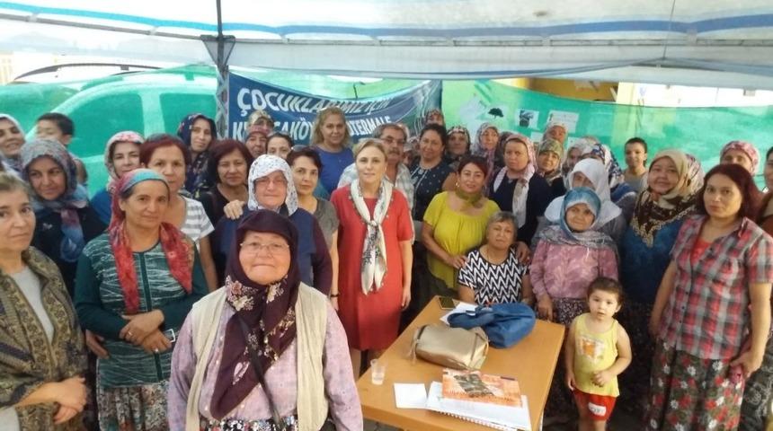 Kadın Haklarını Koruma Derneğinden Kızılcaköy kadınlarına destek