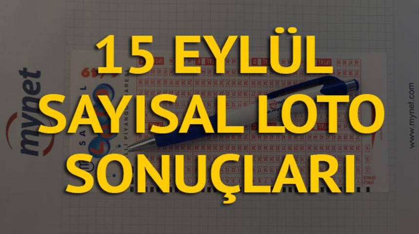 Sayısal Loto sonuçları 15 Eylül: 7,5 milyon lira ikiye bölündü! (MPİ Sayısal Loto sonucu sorgula)