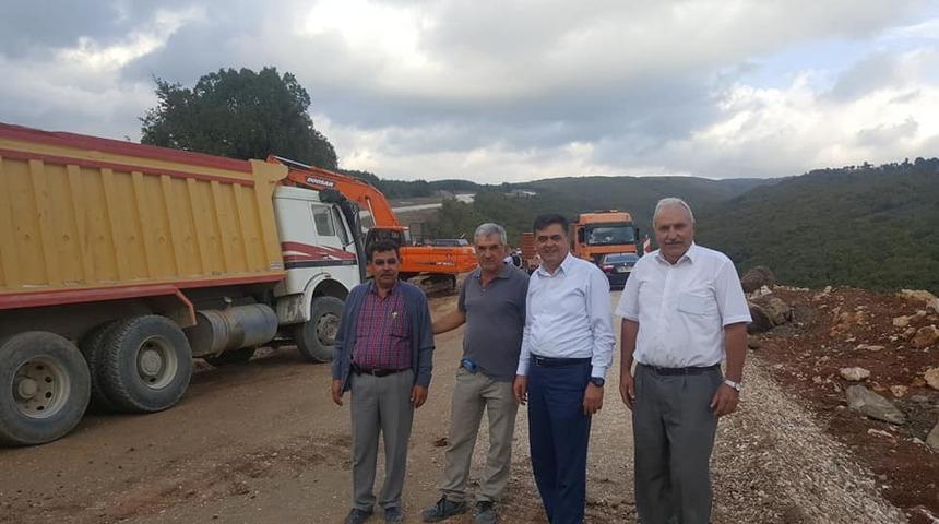 Başkan Yal&ccedil;ın, Ahi Dağı &ccedil;alışmalarını inceledi