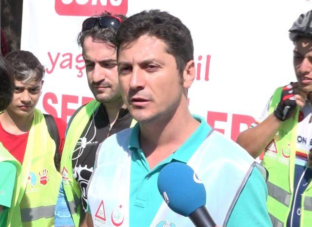 Sepsis hastalığına farkındalık oluşturmak için pedal çevirdiler