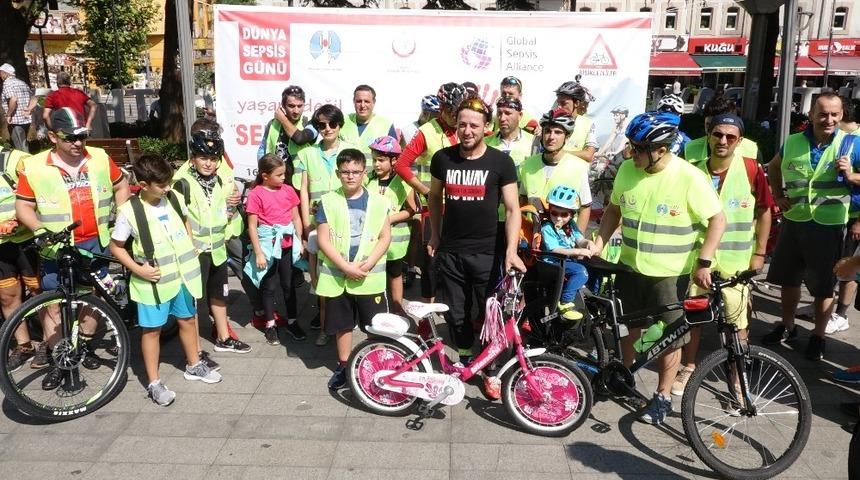 Sepsis hastalığına farkındalık oluşturmak i&ccedil;in pedal &ccedil;evirdiler