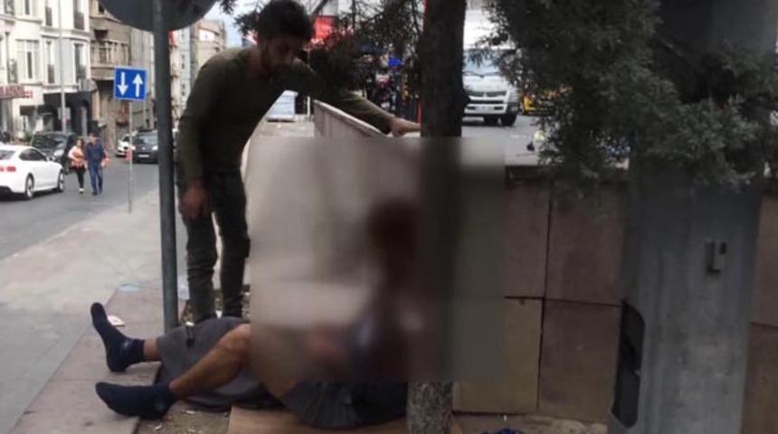 İstanbul'un g&ouml;beğinde akılalmaz olay: Bonzai hazırlarken g&ouml;r&uuml;nt&uuml;lendi kameraya saldırdı