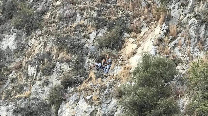 Söke’de 4 kişinin doğa gezintisi korkulu anlara dönüştü