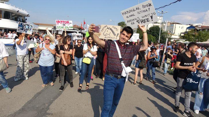 Büyükada'da fayton protestosu  G4