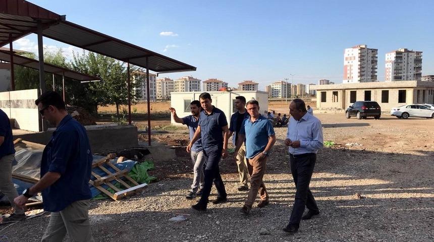 Başkanlar yapımı devam eden projeleri inceledi