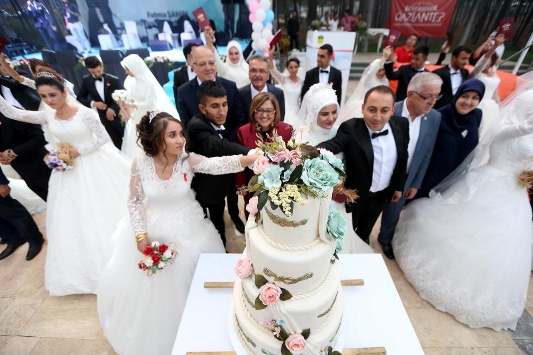 Gaziantep&rsquo;te toplu nikah merasimi