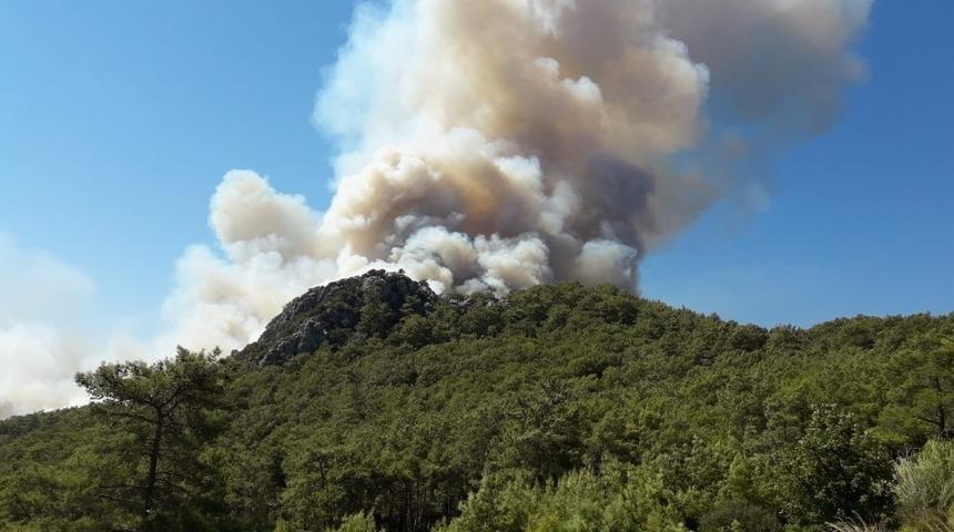 Kumluca&rsquo;da ormanlık alanda yangın