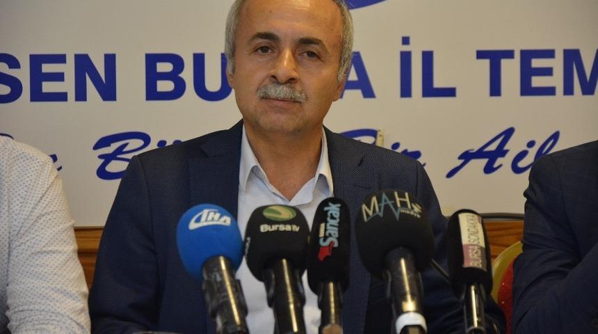 Eğitim-Bir-Sen Bursa Şube Başkanı Mustafa Sarıg&uuml;l: