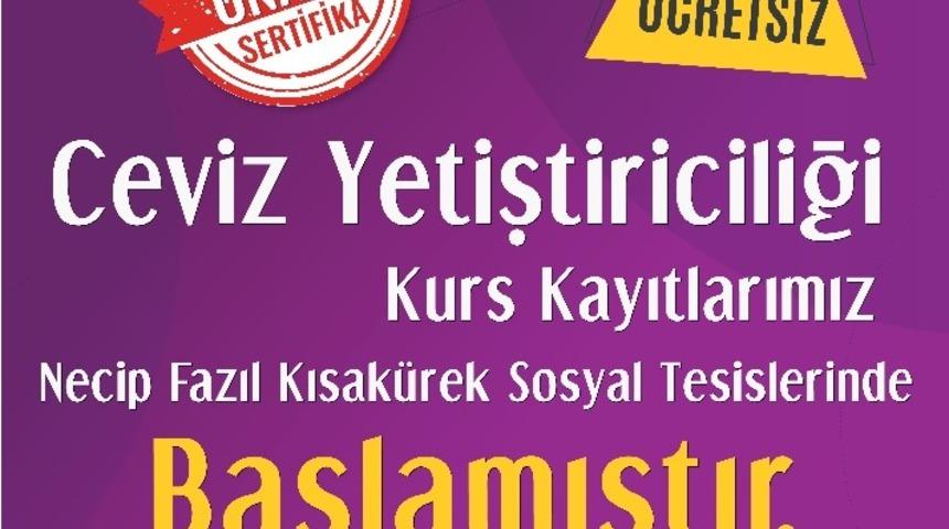 Melikgazi Belediyesi &rsquo;Ceviz Yetiştiriciliği&rsquo; kursu a&ccedil;tı