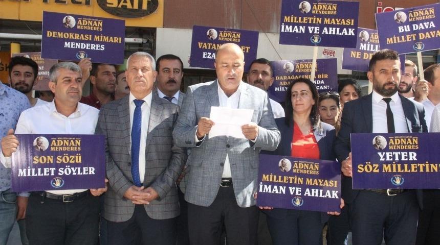 AK Parti&rsquo;liler Menderes&rsquo;in idamına tepki g&ouml;sterdi