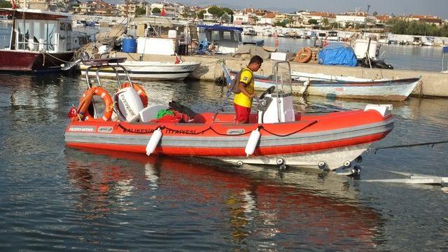 Burhaniye’de itfaiye botu hayat kurtarıyor