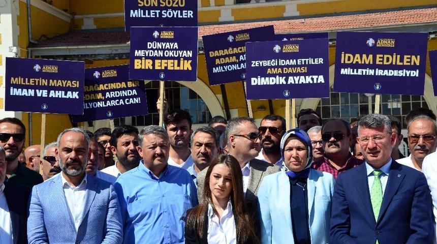 AK Parti Adana İl Teşkilatı, Menderes&rsquo;in idamına tepki g&ouml;sterdi