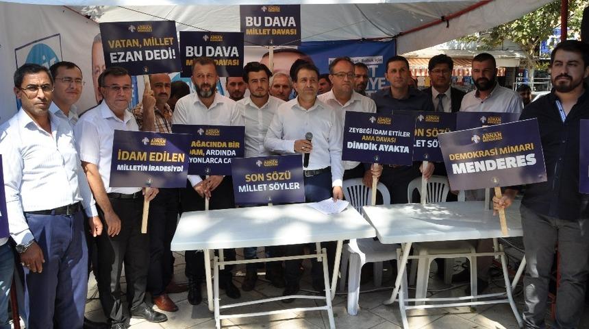 Manisa AK Parti, Adnan Menderes’i andı